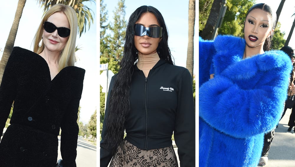 Inside Balenciaga's fall 2024 show in LA Kim Kardashian, Cardi B and