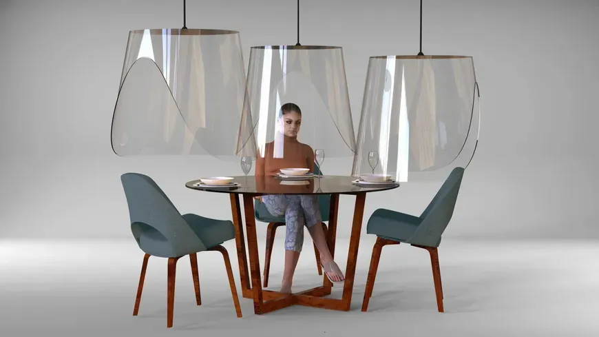 Coronavirus Covid-19 A French Designer Creates A Revolutionary Concept For Eating Without Risk In Restaurants