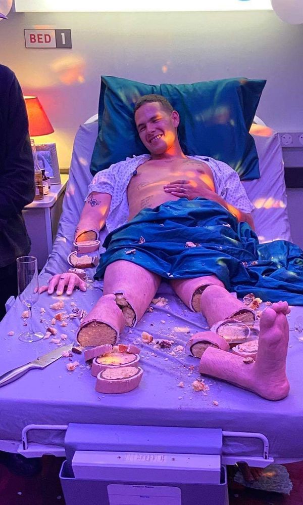 Man On Hospital Bed Is Actually A Cake! Viral Pics Creep Out The Internet.
