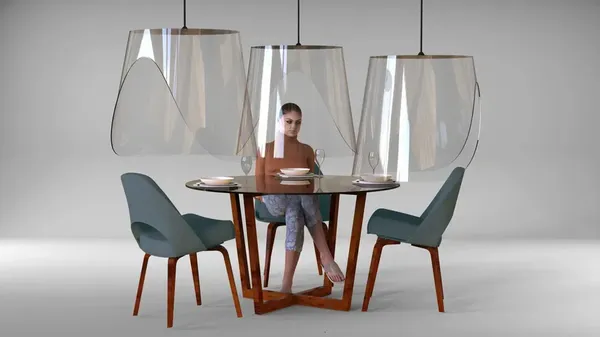 Coronavirus Covid-19 A French Designer Creates A Revolutionary Concept For Eating Without Risk In Restaurants