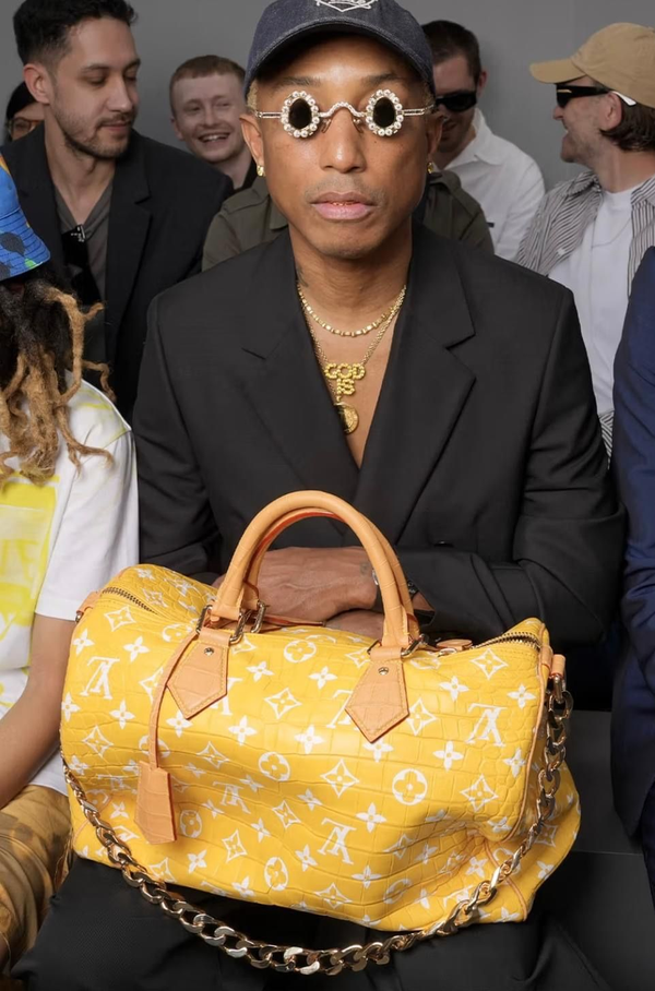 The Millionaire Speedy: Pharrell's $1M Louis Vuitton Bag Sparks Controversy.