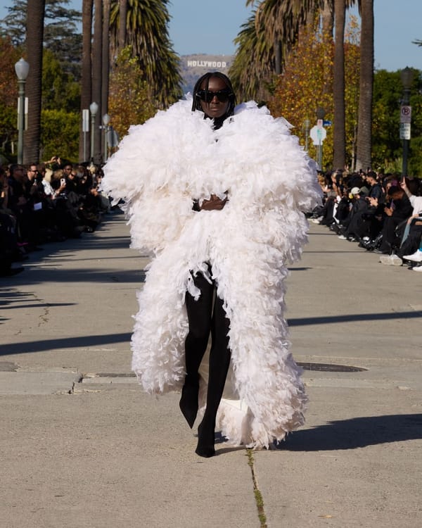 Inside Balenciaga's fall 2024 show in LA: Kim Kardashian, Cardi B and Luxury Erewhon Shopping Bag.